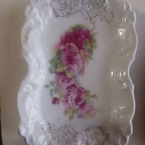 Small Vintage Rose trinket dish